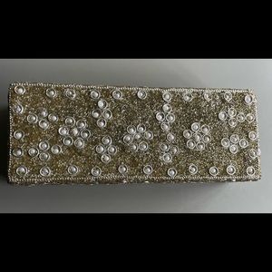 EUC Decorative Silver Bead Keepsake Box